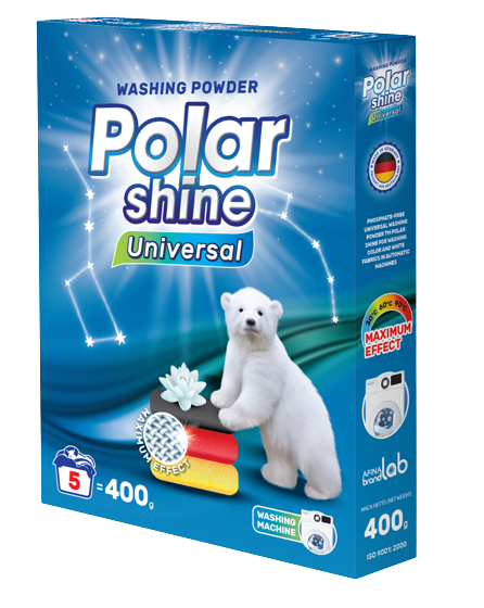 Порошок для прання POLAR SHINE універсал 0,4 кг.